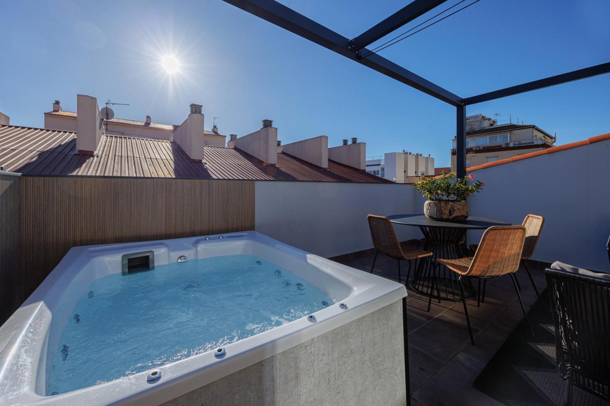 Atico Duplex Playa Area Barcelona Con Spa Exterior Montgat Exteriör bild